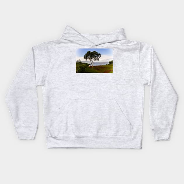 Seascapes in Honolulu Kids Hoodie by KensLensDesigns